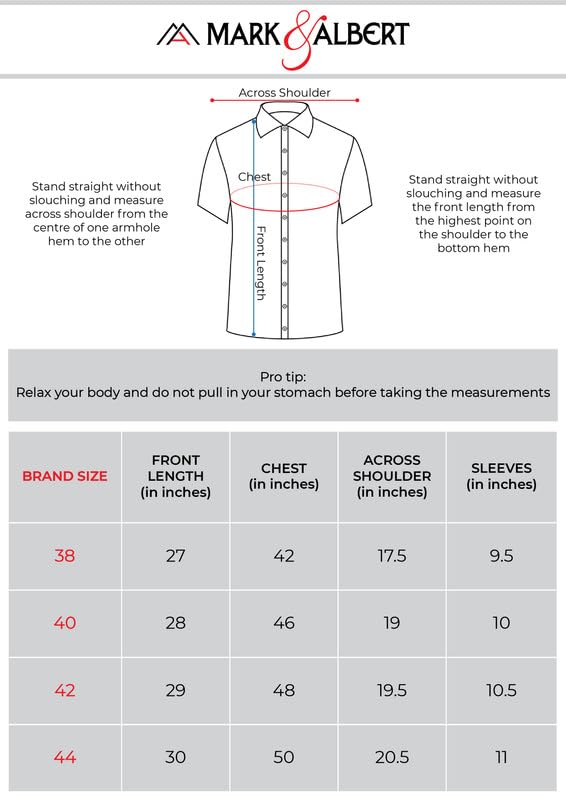 MARK & ALBERT Men's Cotton Slim Fit Shirt - Navy Blue - Image 5