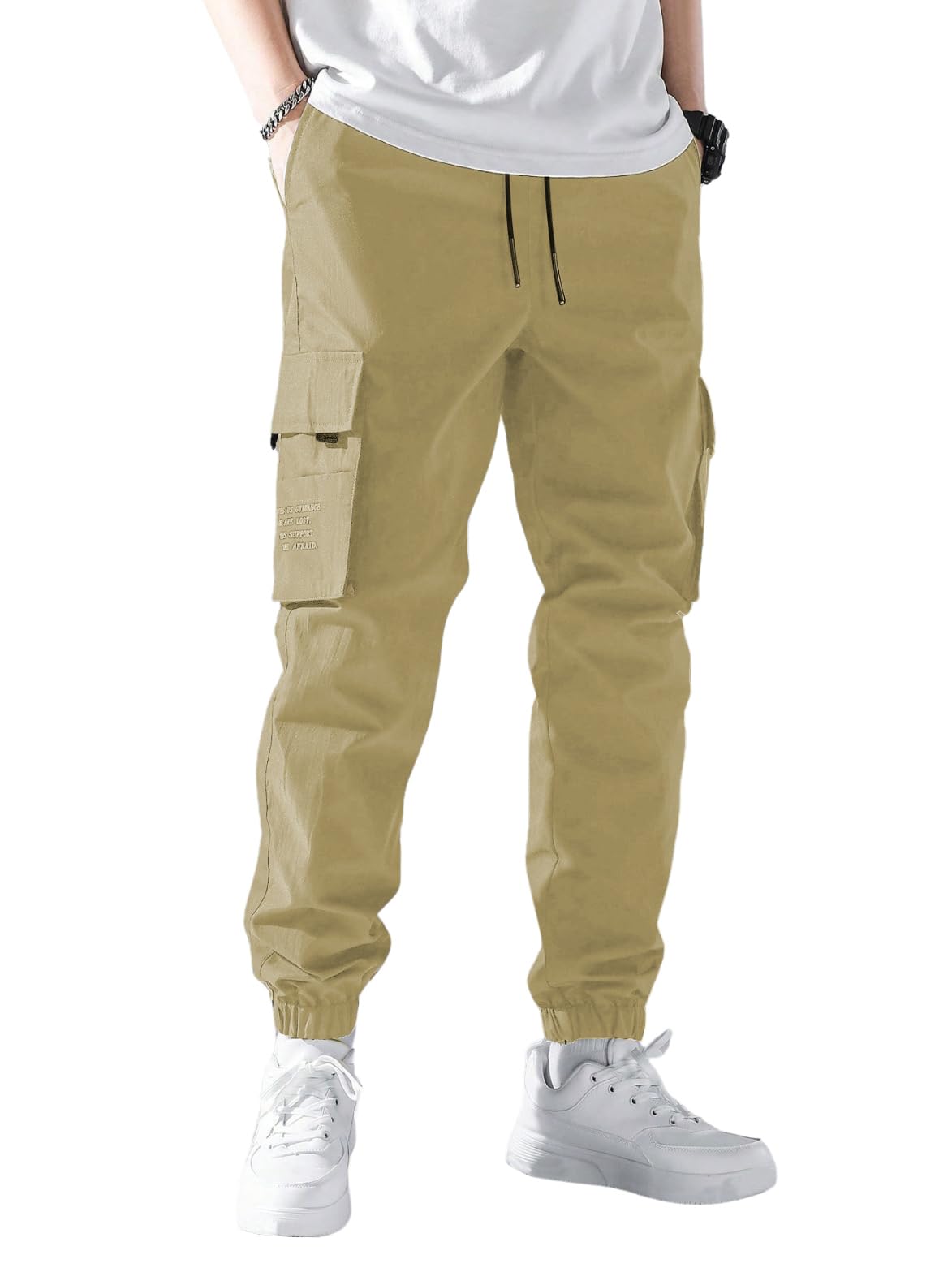 TOPLOT Men's Cotton Cargo Pants