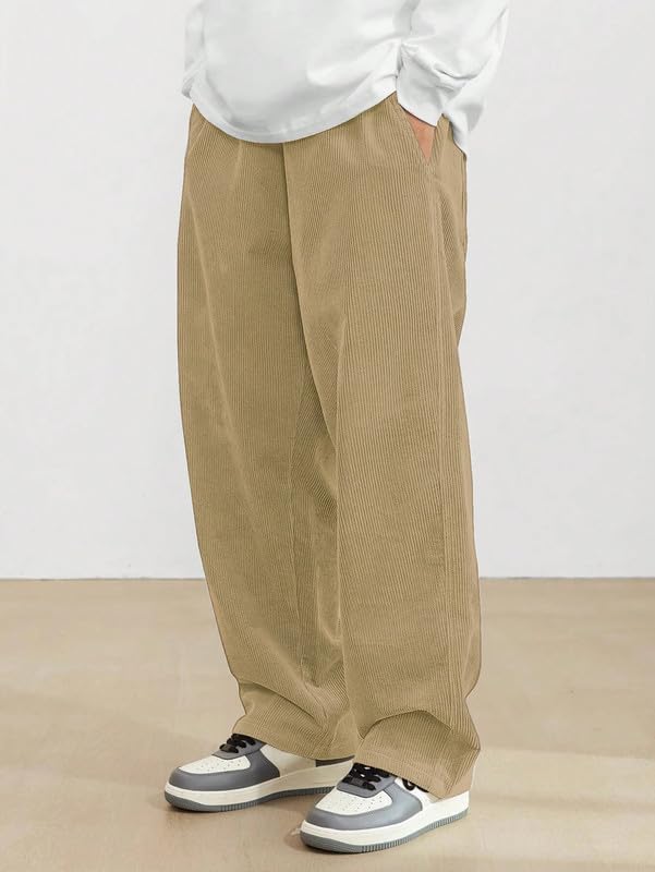 SMOWKLY Men's Cotton Rib Sweatpants - Image 3