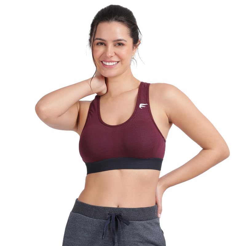 ENVIE Non-Wired Padded Sports Bra for Women - Race