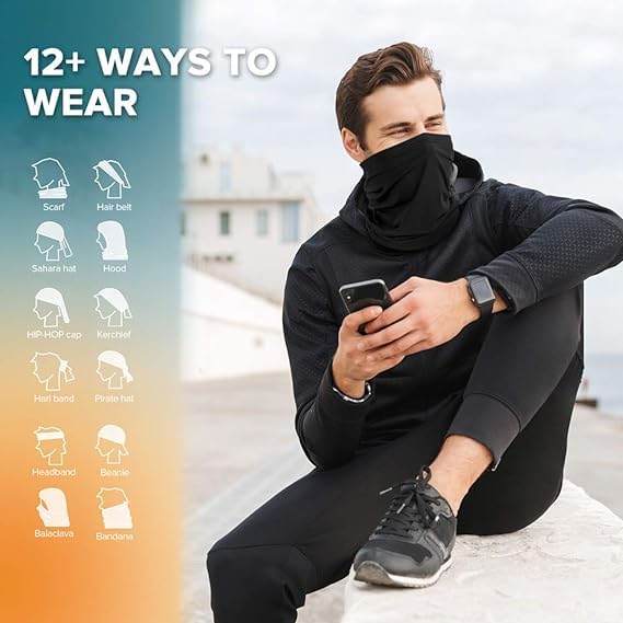 PAROPKAR Unisex Cotton Neck Gaiter Face Mask - Image 3
