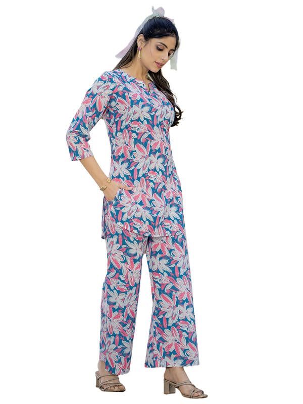 Pinkmint Women's Coord Set - Floral Printed