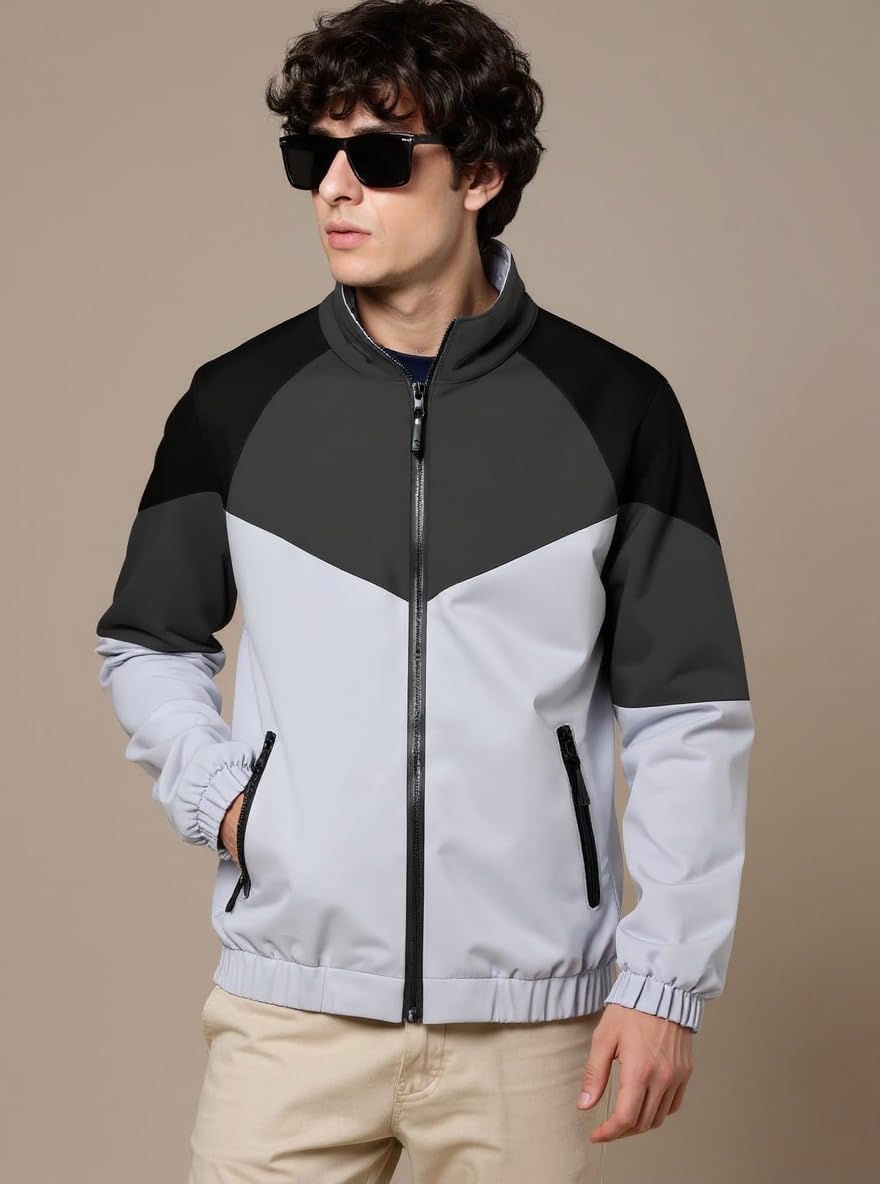 TOUGHTEES Mens Grey Jacket - Image 3