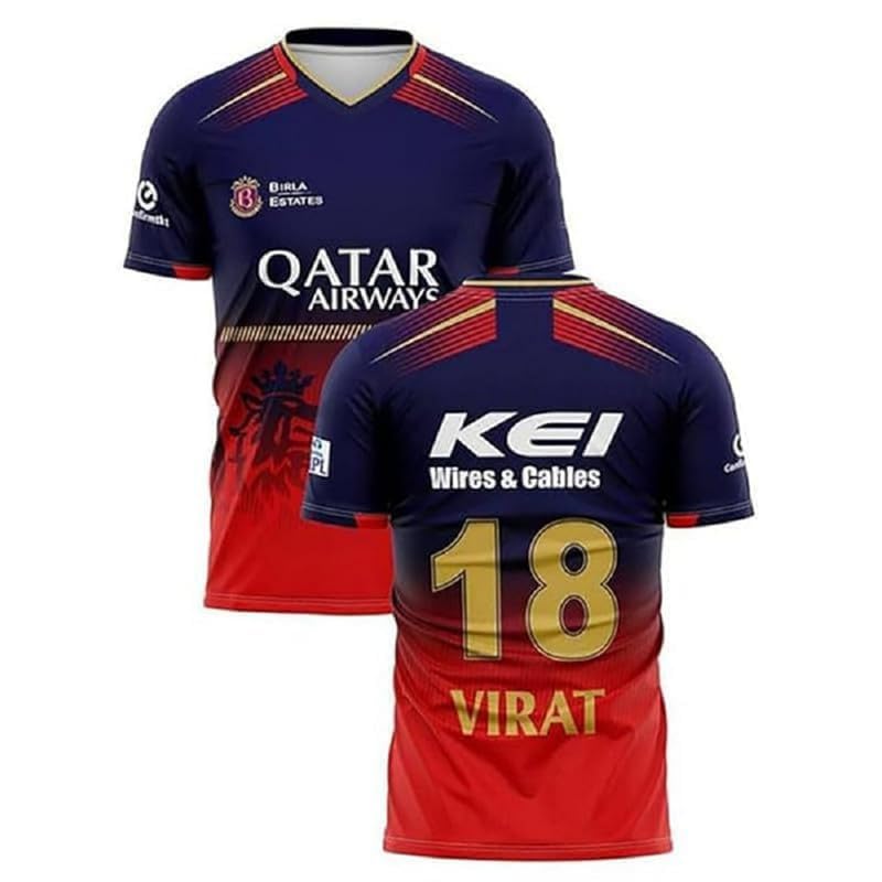 Virat Kohli Jersey for Kids & Boys - Multicolour