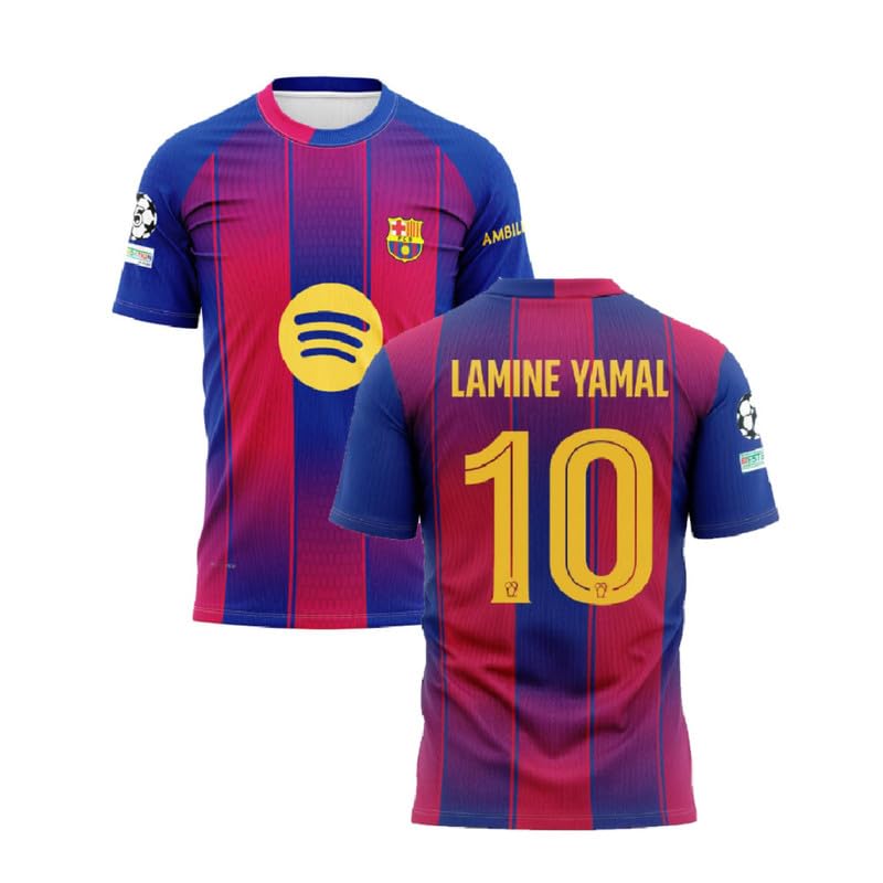 Lamine Yamal Barcelona Jersey for Boys & Men - Multicolour