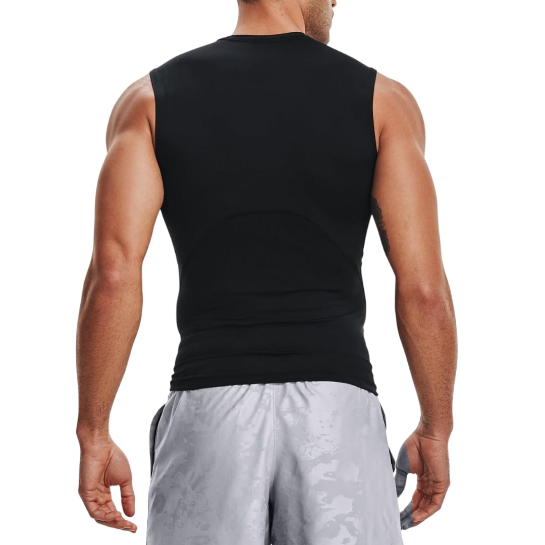 PROSHARX Men's Sleeveless Compression Shirt - Black - Image 2