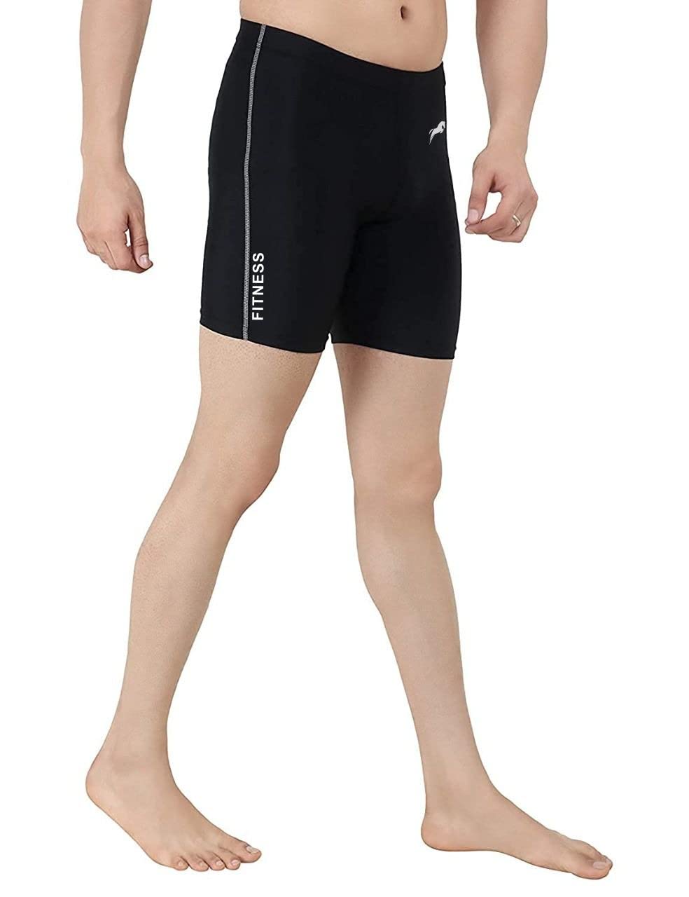 JUST RIDER Unisex Swim Shorts - Black - Image 2