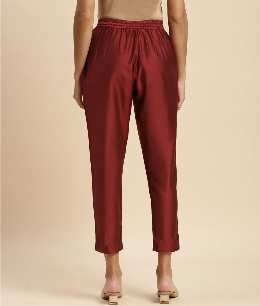 rangita Women Maroon Ankle Length Straight Pant - Image 2