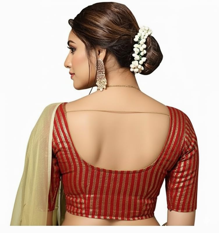 Golden Bhochi Women's Blouse - Stretchable Katori Choli - Image 3