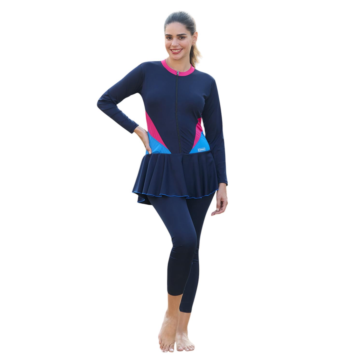 ROVARS Navy One Piece Swimsuit for Women