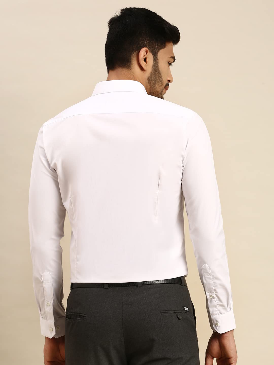 RAMRAJ Cotton Shirt for Men - White - Image 3