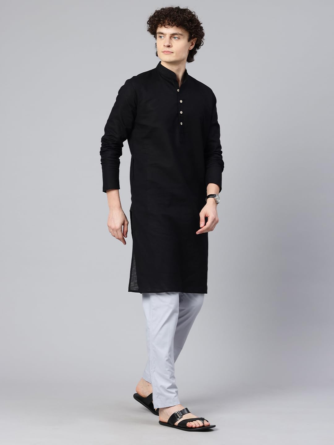 Majestic Man Pyjama Bottom - Cotton Light Grey - Image 5