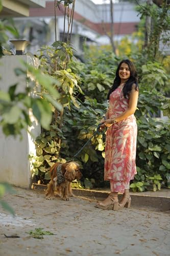 ANNI Women Rayon Blend Straight Kurta with Pant - Pink - Image 3