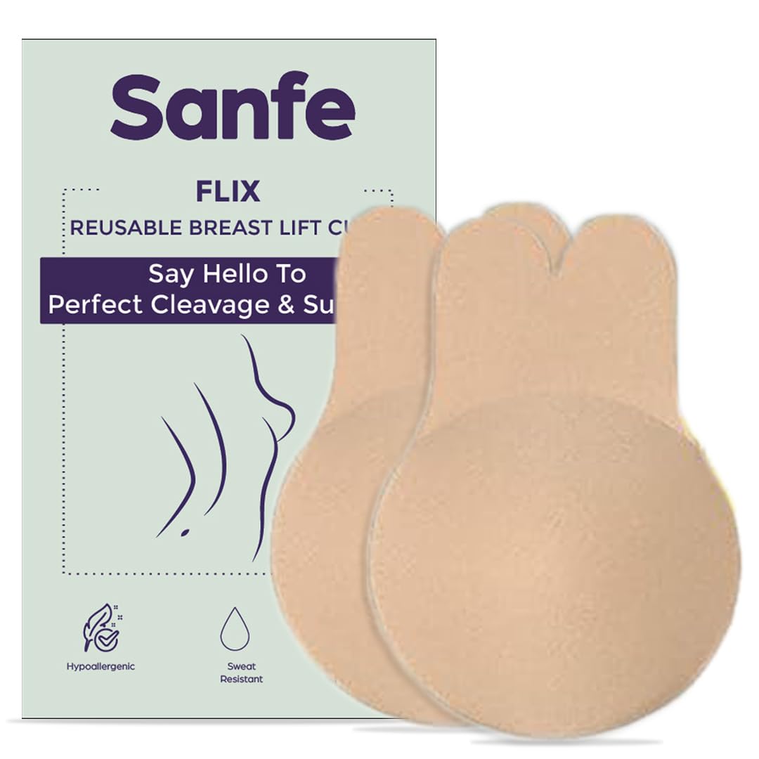 Sanfe Flix Reusable Boob Lift Cups - Nude