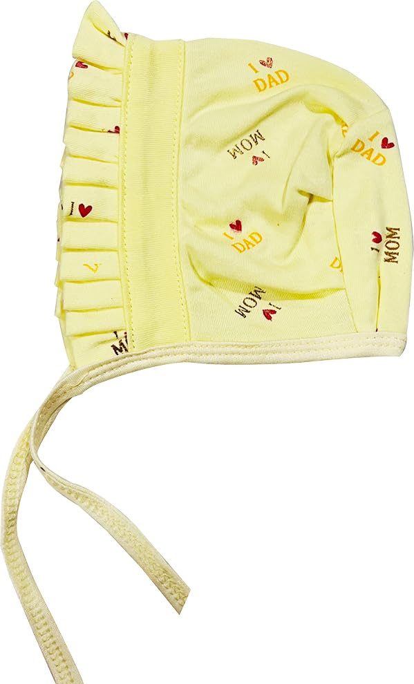 KmCho Newborn Baby Jalar Cap - Printed Cotton - Image 5