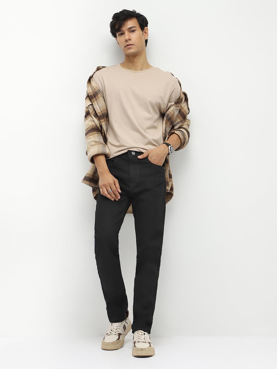 Urbano Fashion Men's Slim Jeans - Black - Image 5