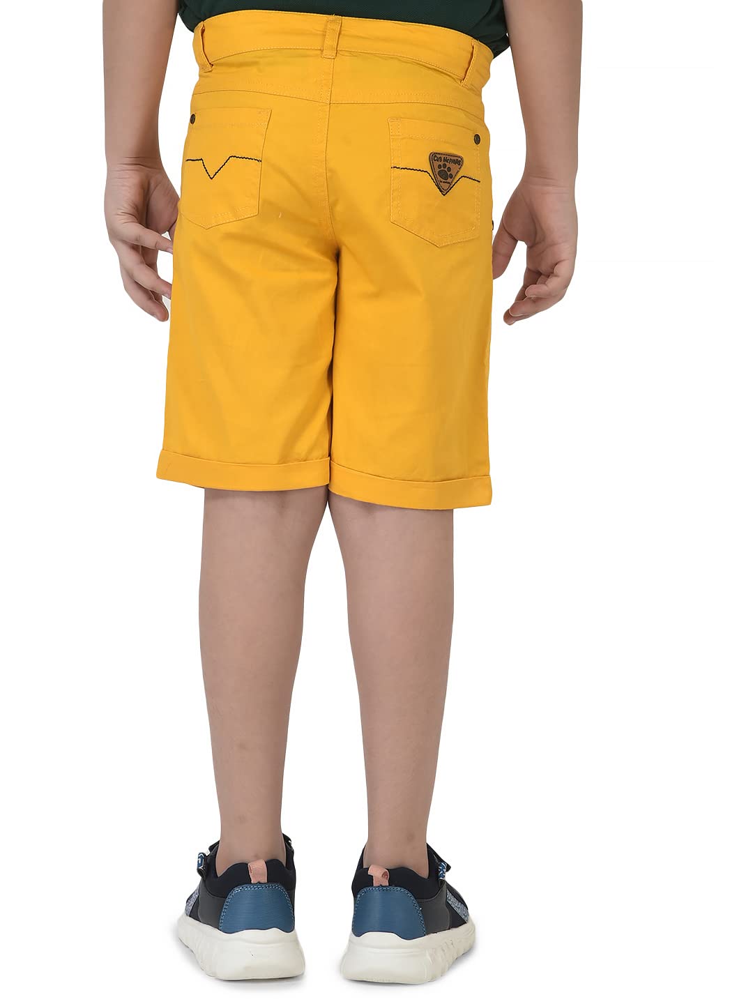 Cub McPaws Boys Cotton Blend Shorts - Yellow - Image 5
