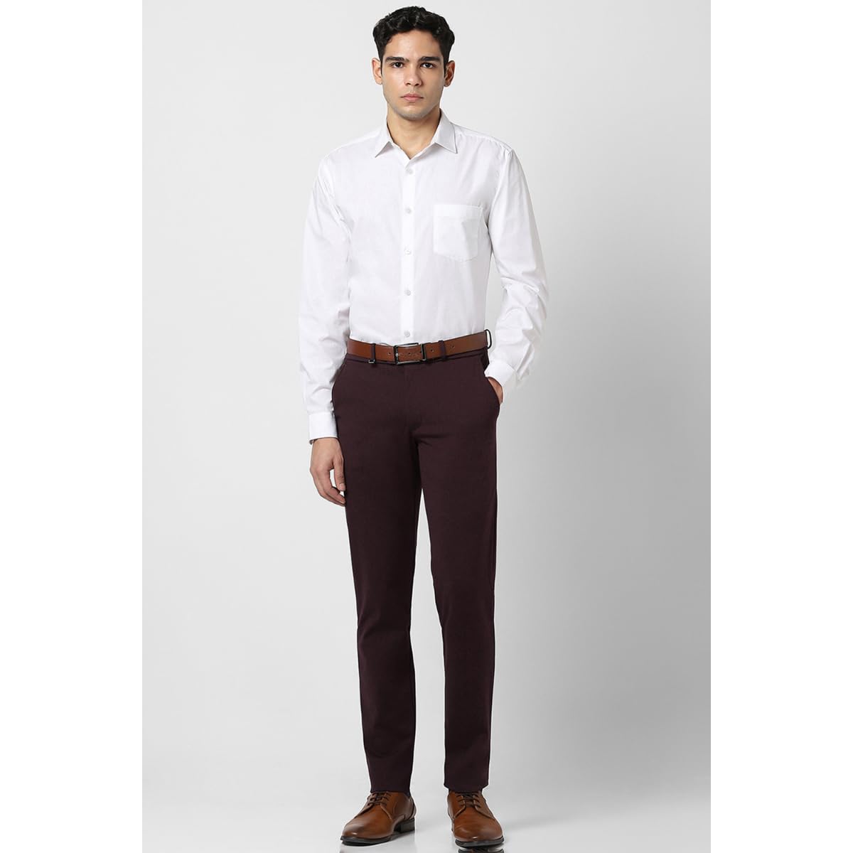 Van Heusen Men's Super Skinny Pants - Chocolate - Image 2