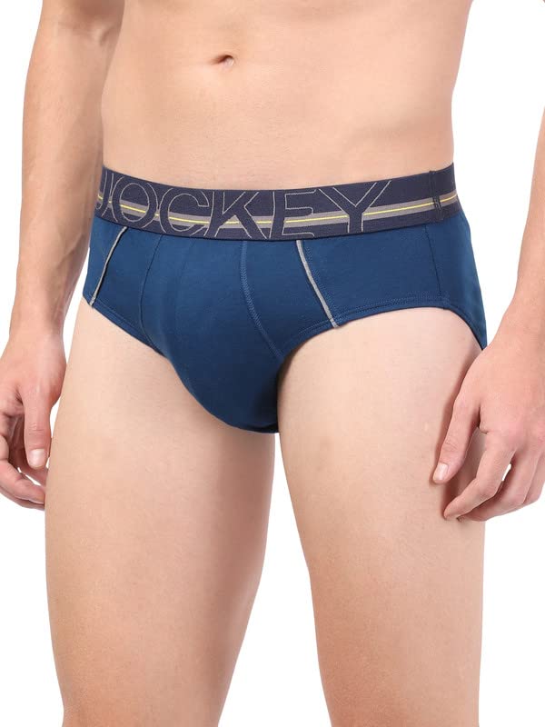 Jockey Men's Cotton Briefs - Blue - Image 4