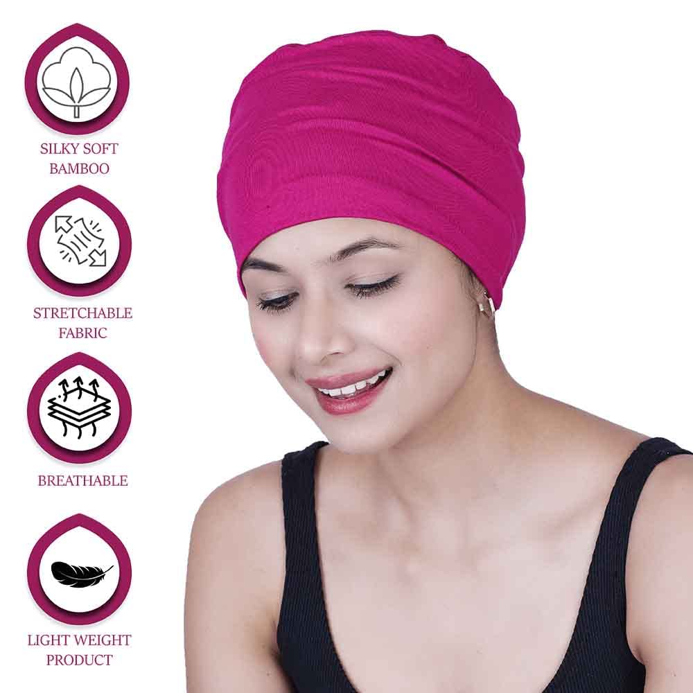 The Fashion Bamboo Viscose Sleep Cap for Women - Image 3