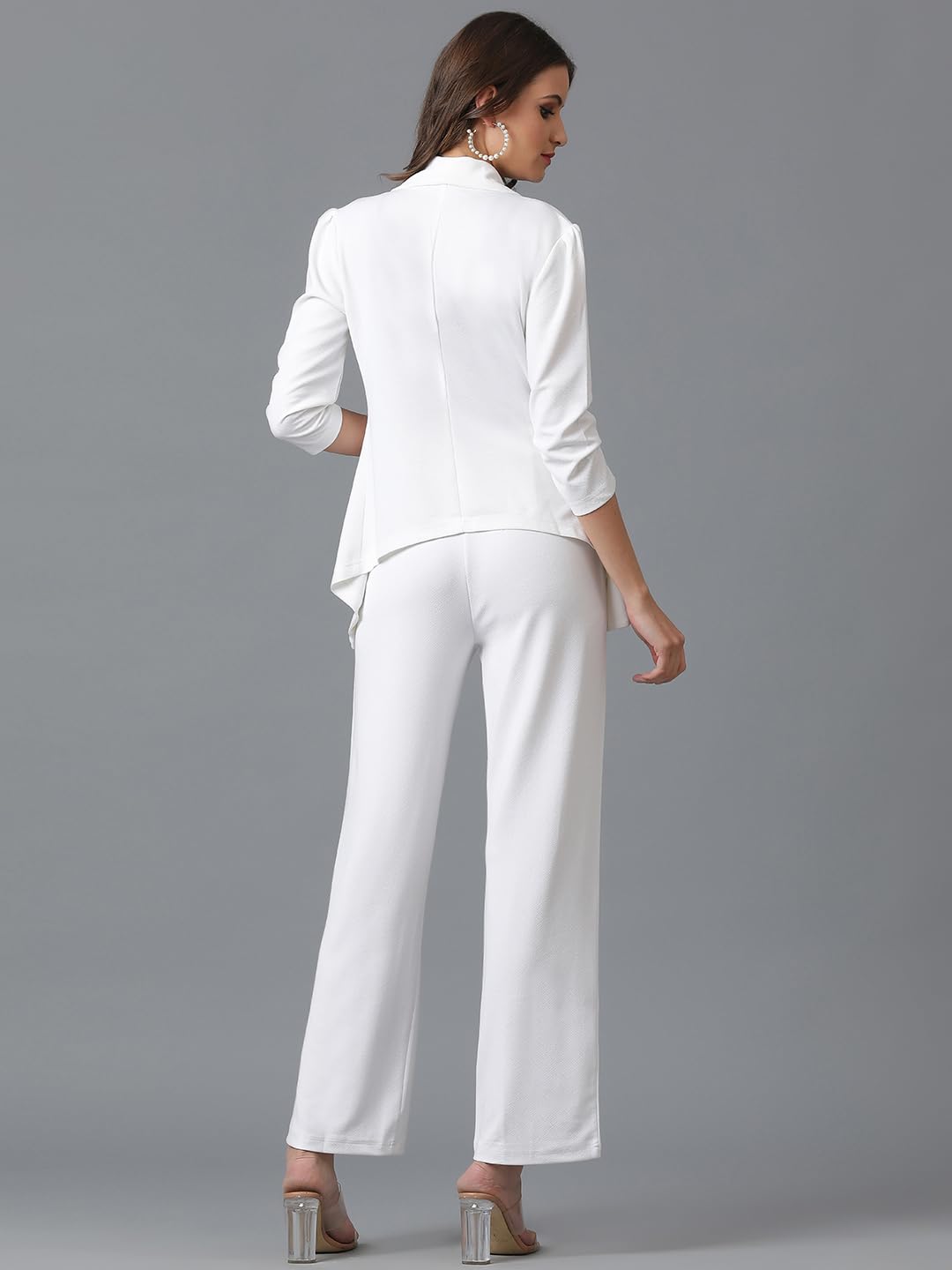 KOTTY Snow White Blazer & Trouser Set for Women - Image 4