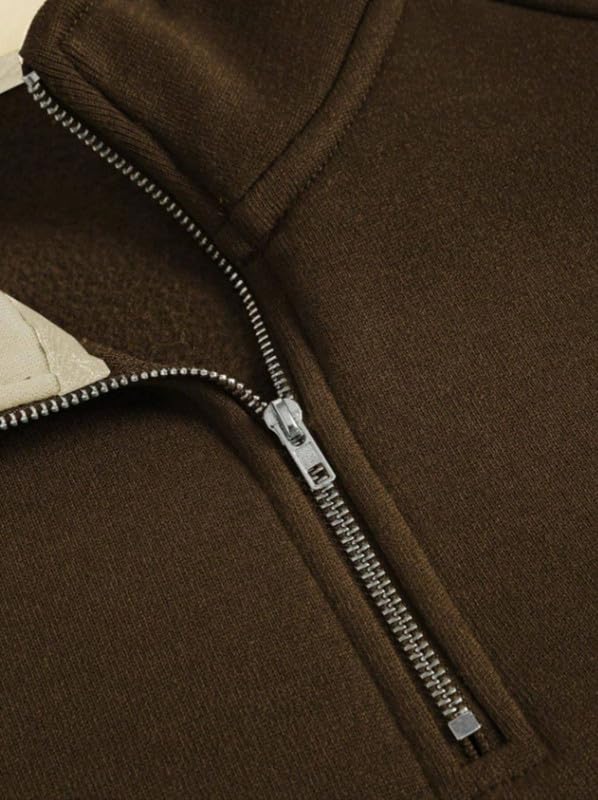 Imsa Moda Men's Chain Collar Sweatshirt - Coffee - Image 3