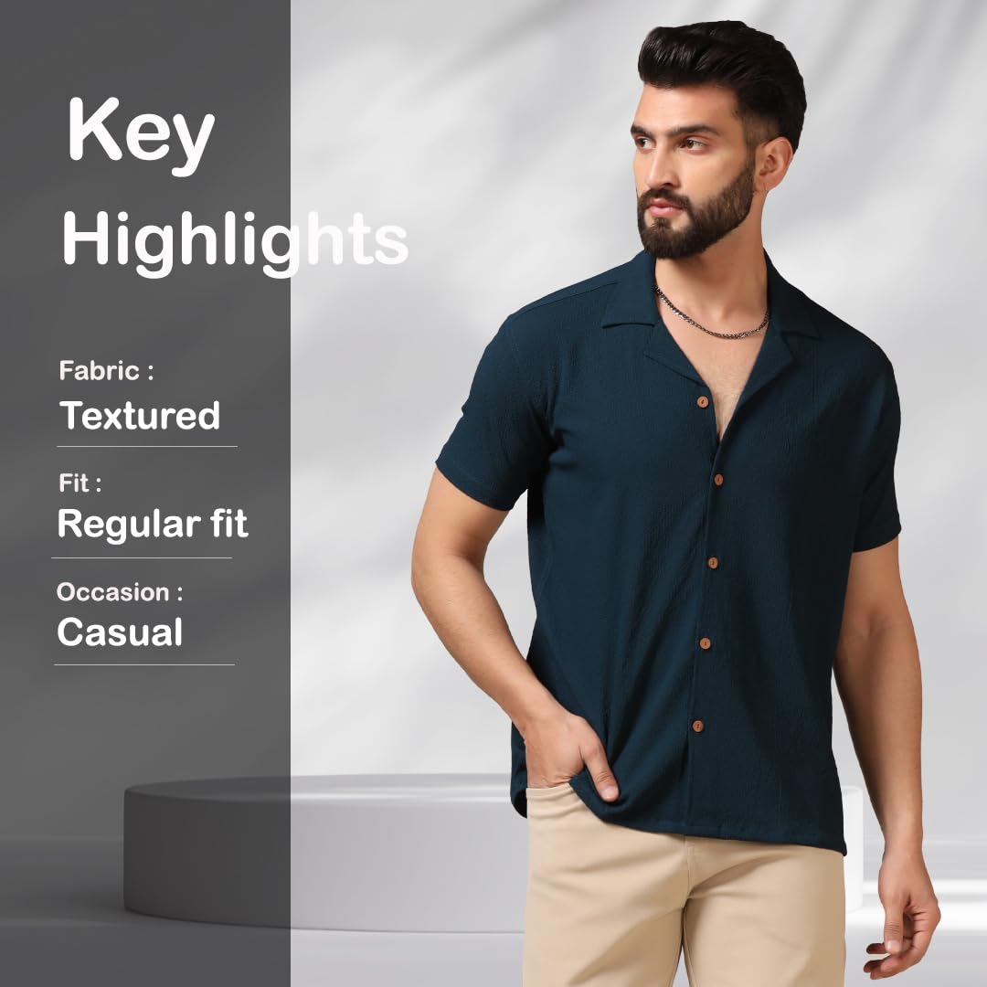 TAGDO Men's Teal Casual Shirt - Image 5