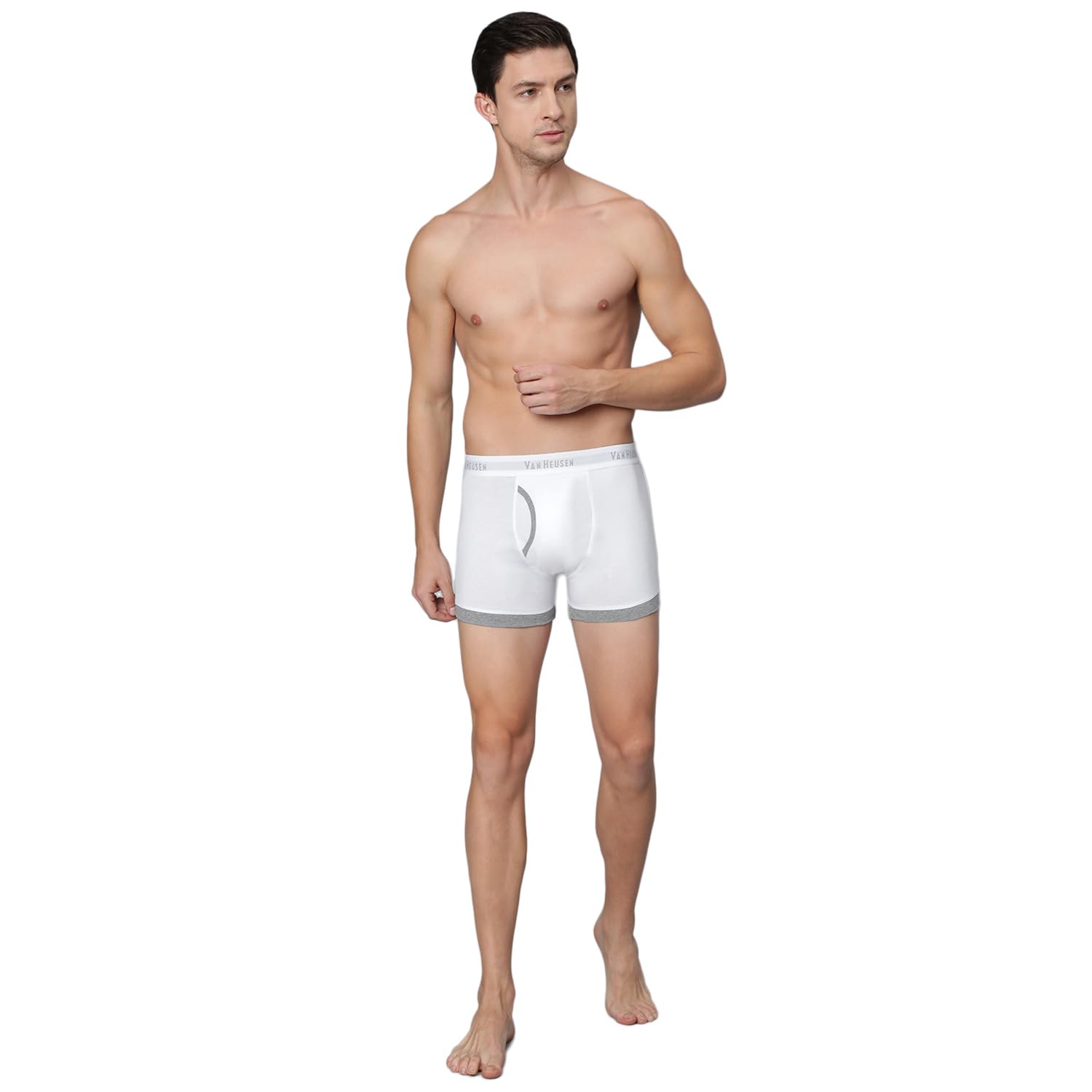 Van Heusen Men Solid Antibacterial Trunks - White - Image 5