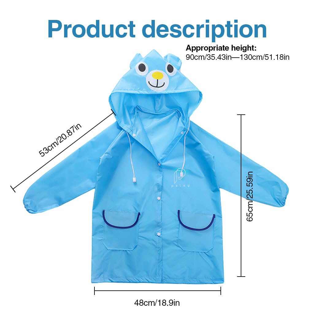 Kids Raincoat - Waterproof Poncho for Boys & Girls - Image 2