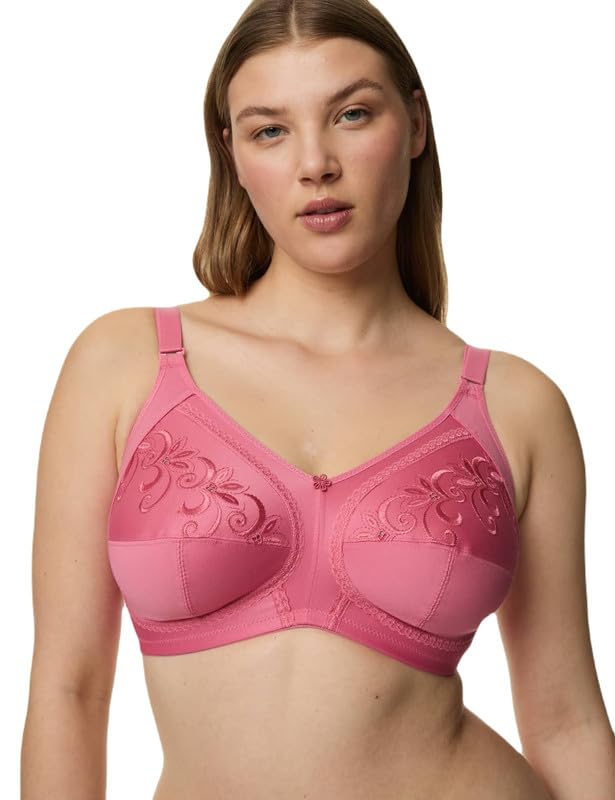 Marks & Spencer Women's Cotton Wire Free Bra - Bright Rose