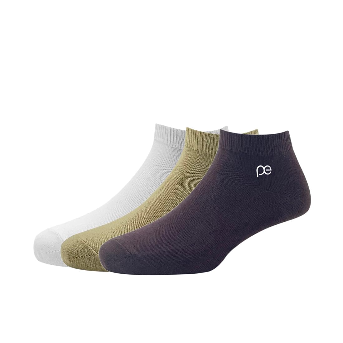 Peter England Men's Cotton Socks - Beige, Brown, White