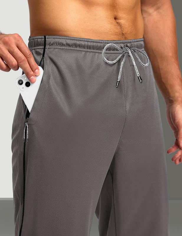 Pinkmint Men's Track Pants - Pink - Image 4