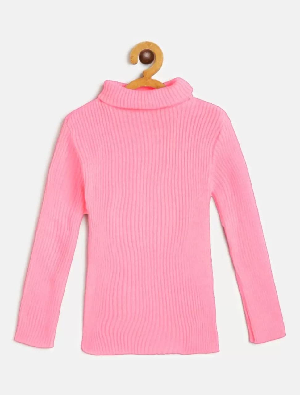 PARILUX Pink High Neck Sweater for Girls - Image 2