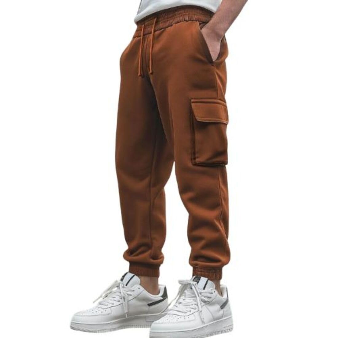 NOBERO Men's Regular Sweatpants - Mocha Bisque