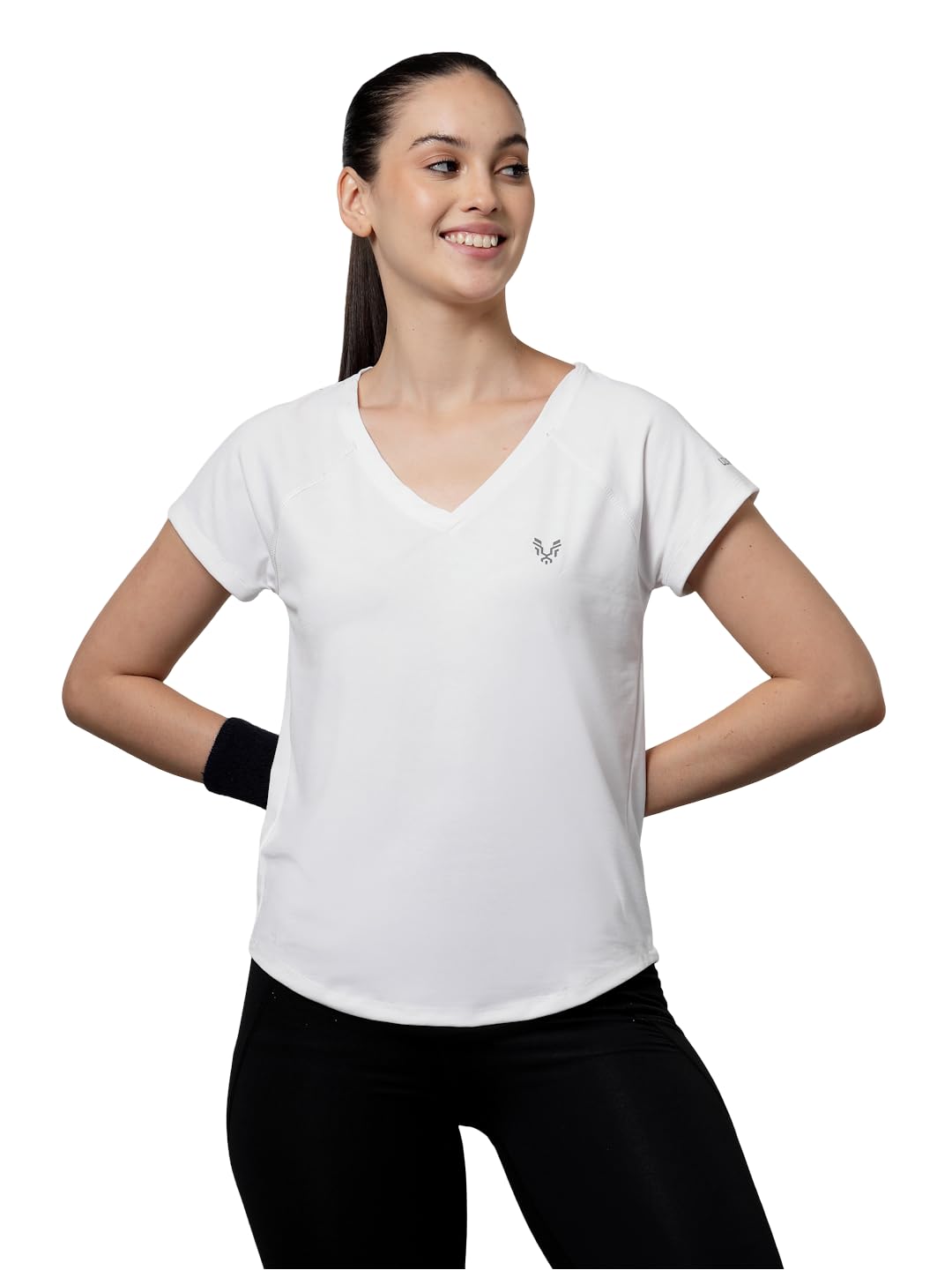 UZARUS Women's V-Neck Gym T-Shirt