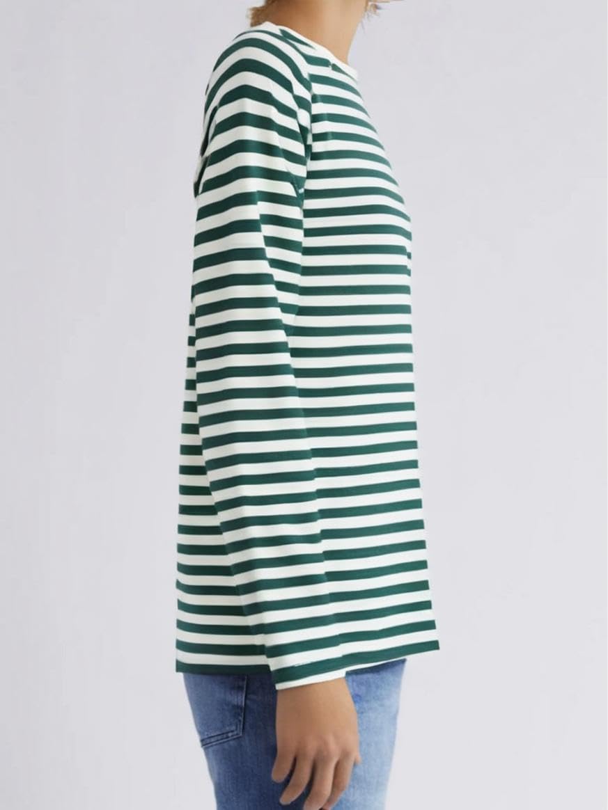 Mack Jonney Men Striped Full Sleeve T Shirt - Green - Image 3