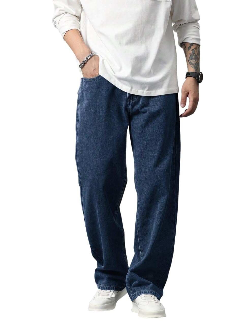 TAGAS Men's Dark Blue Jeans