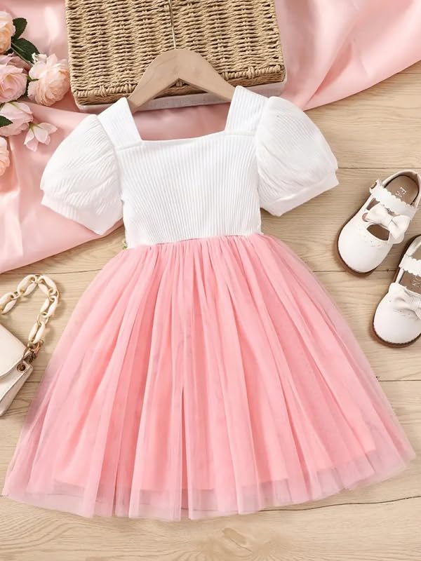 Niren Enterprise Baby Girl Frock - Embroidery Flower - Image 3