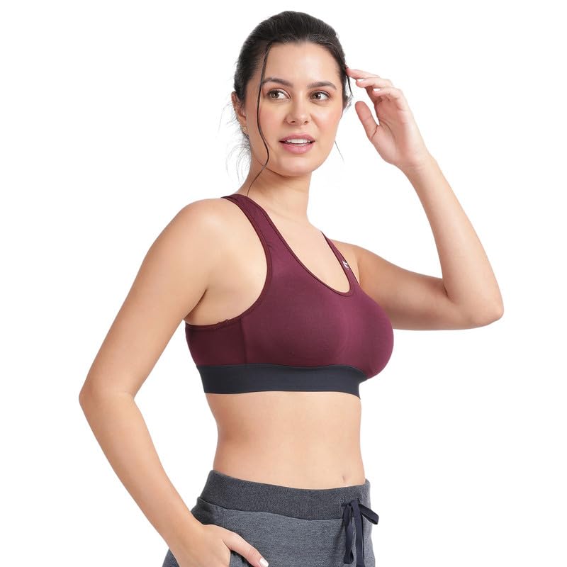 ENVIE Non-Wired Padded Sports Bra for Women - Race - Image 4