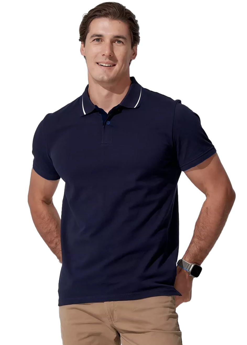 LEOTUDE Men's Half Sleeve T-Shirt - Multicolor - Image 3