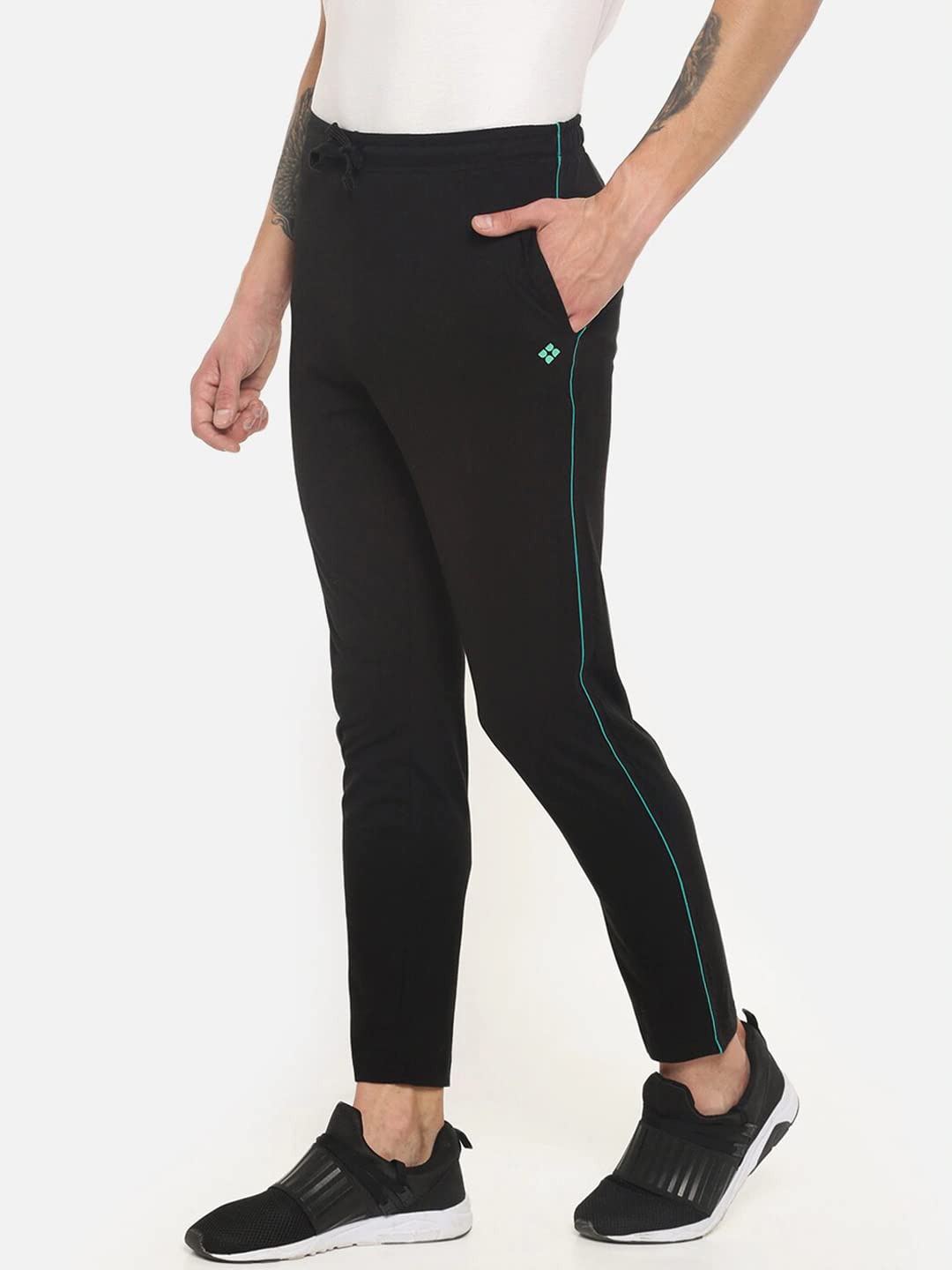 Dollar Mens Cotton Trackpant - Black - Image 3