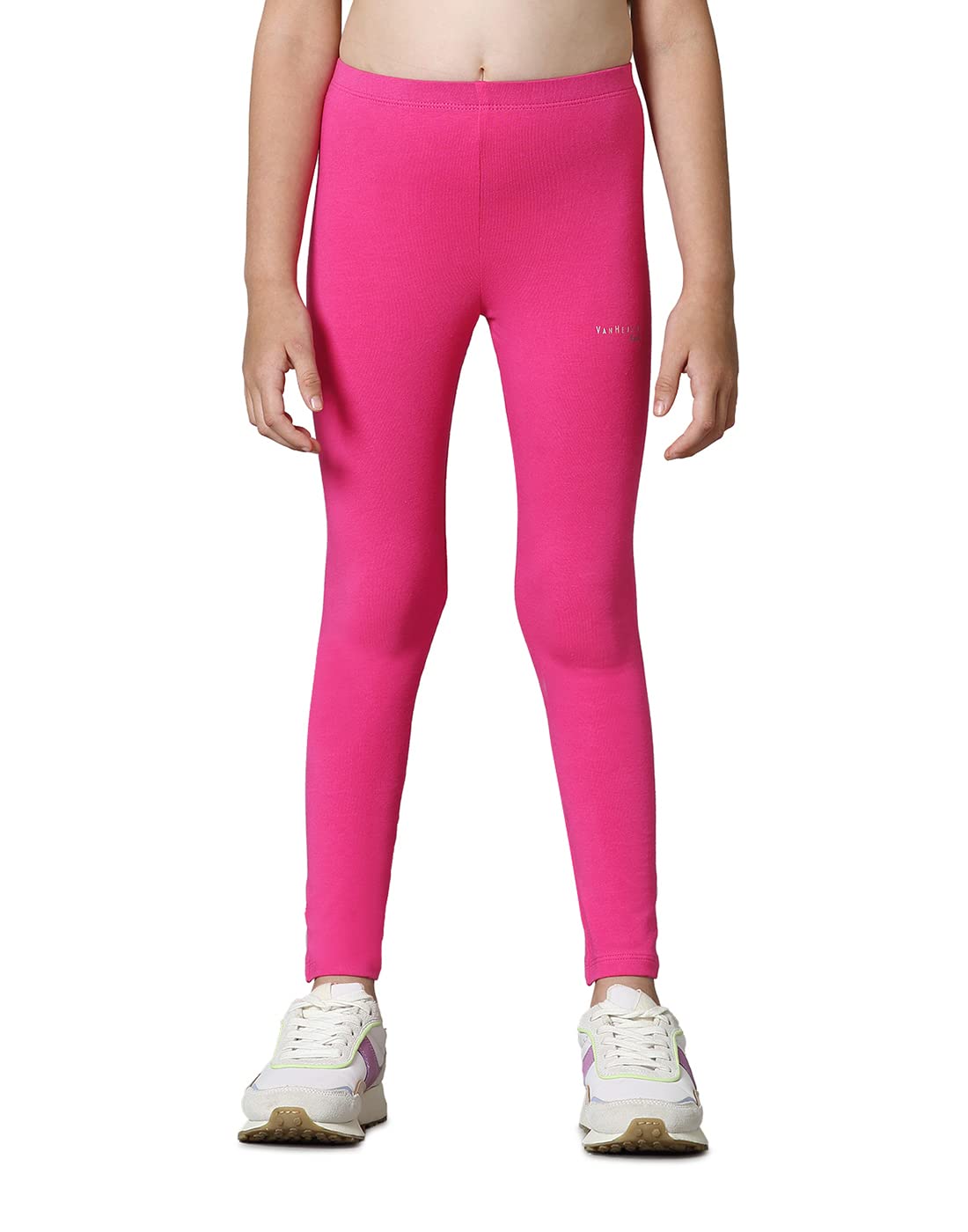 Van Heusen Girls Mid Rise Leggings - Cotton Spandex - Image 2