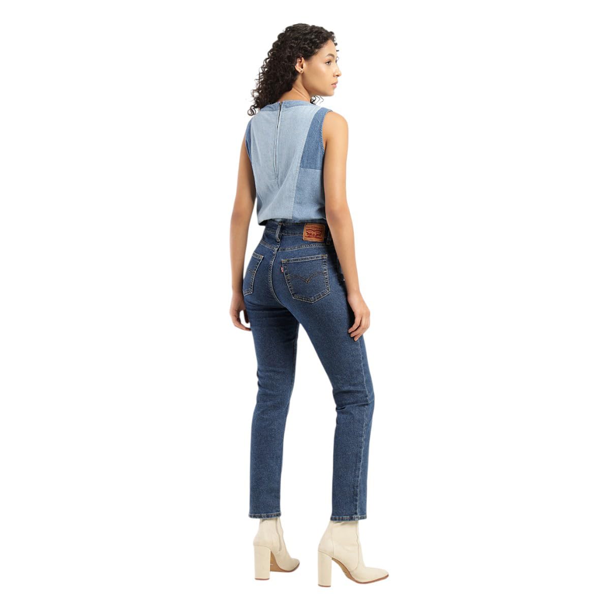 Levi's Women's High-Rise Straight Jeans - Dark Indigo - Image 3