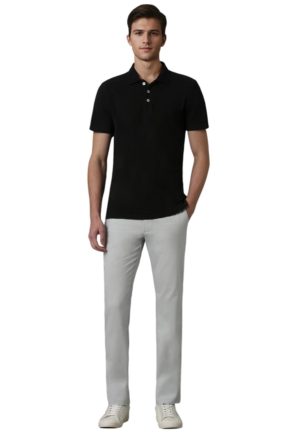 Louis Philippe Grey Trousers for Men - Image 5