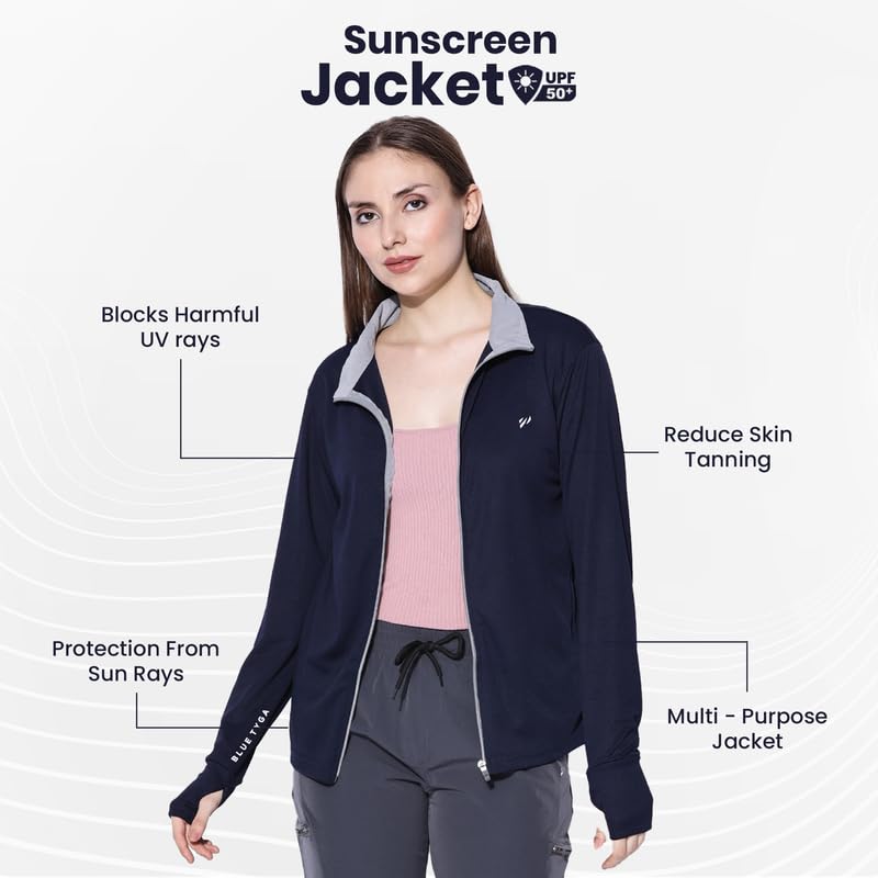 BLUETYGA Women's Nylon Sunscreen Jacket - Image 2