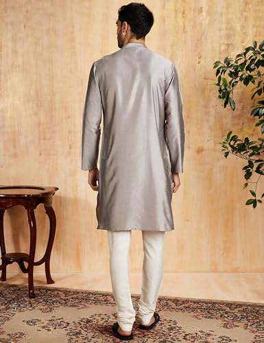 Amazon Men Kurta Sets - Grey - Image 2