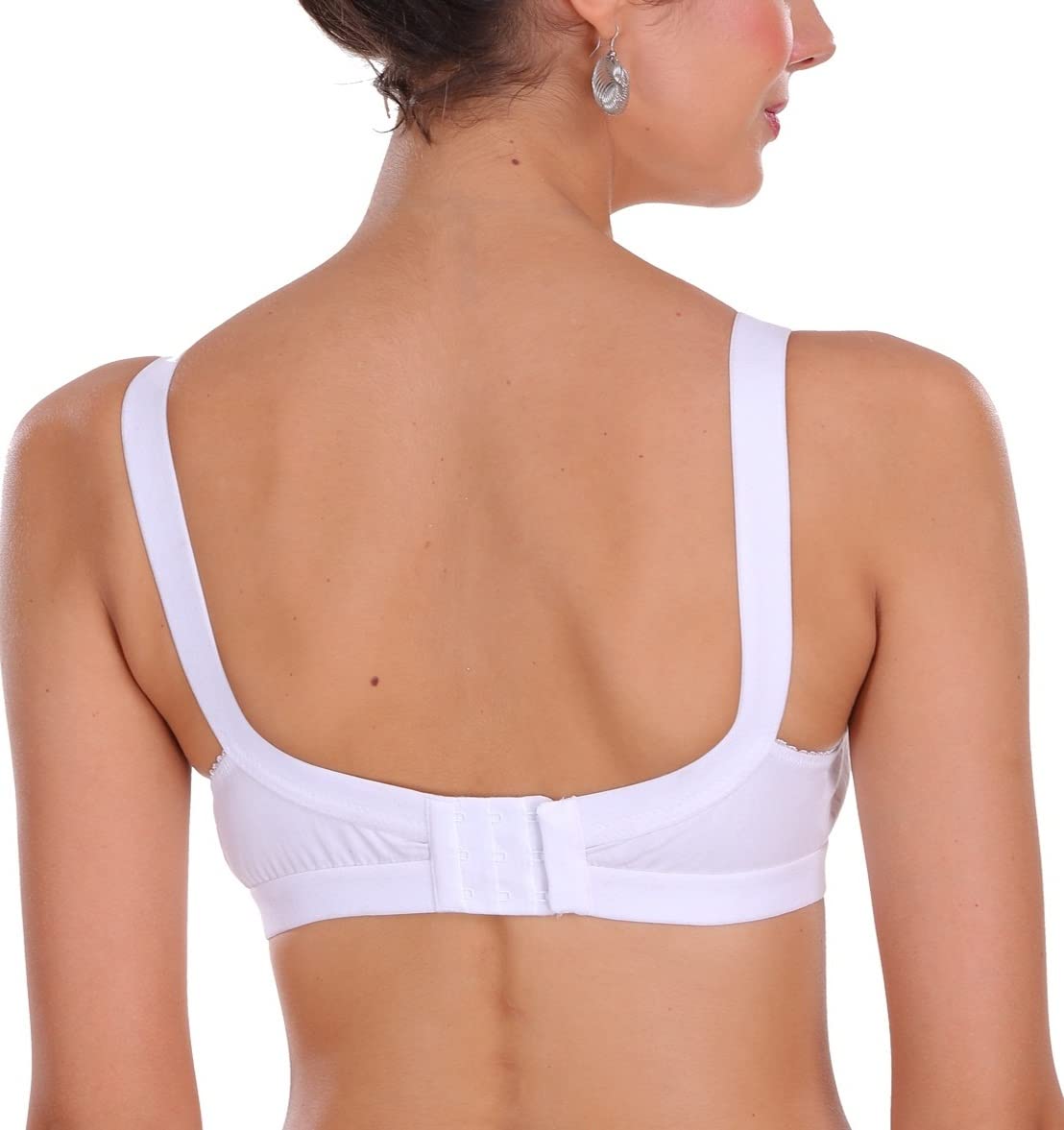 Softskin Cotton Non-Padded Bra for Women - White - Image 3