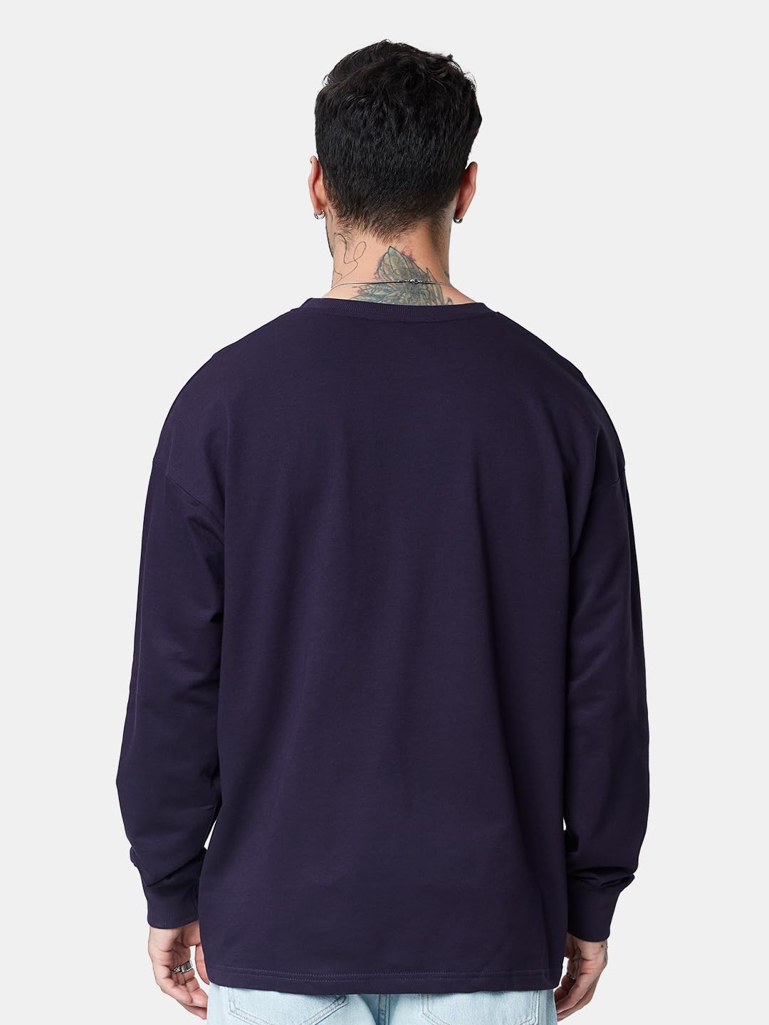 The Souled Store Berry Oversized T-Shirt Purple - Image 4
