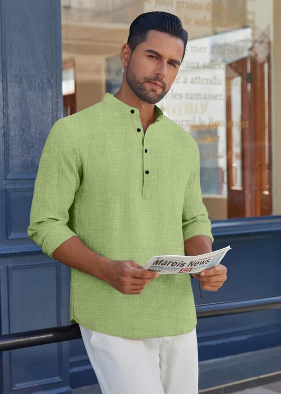 Zartha Men Luster Cotton Kurta - Image 4