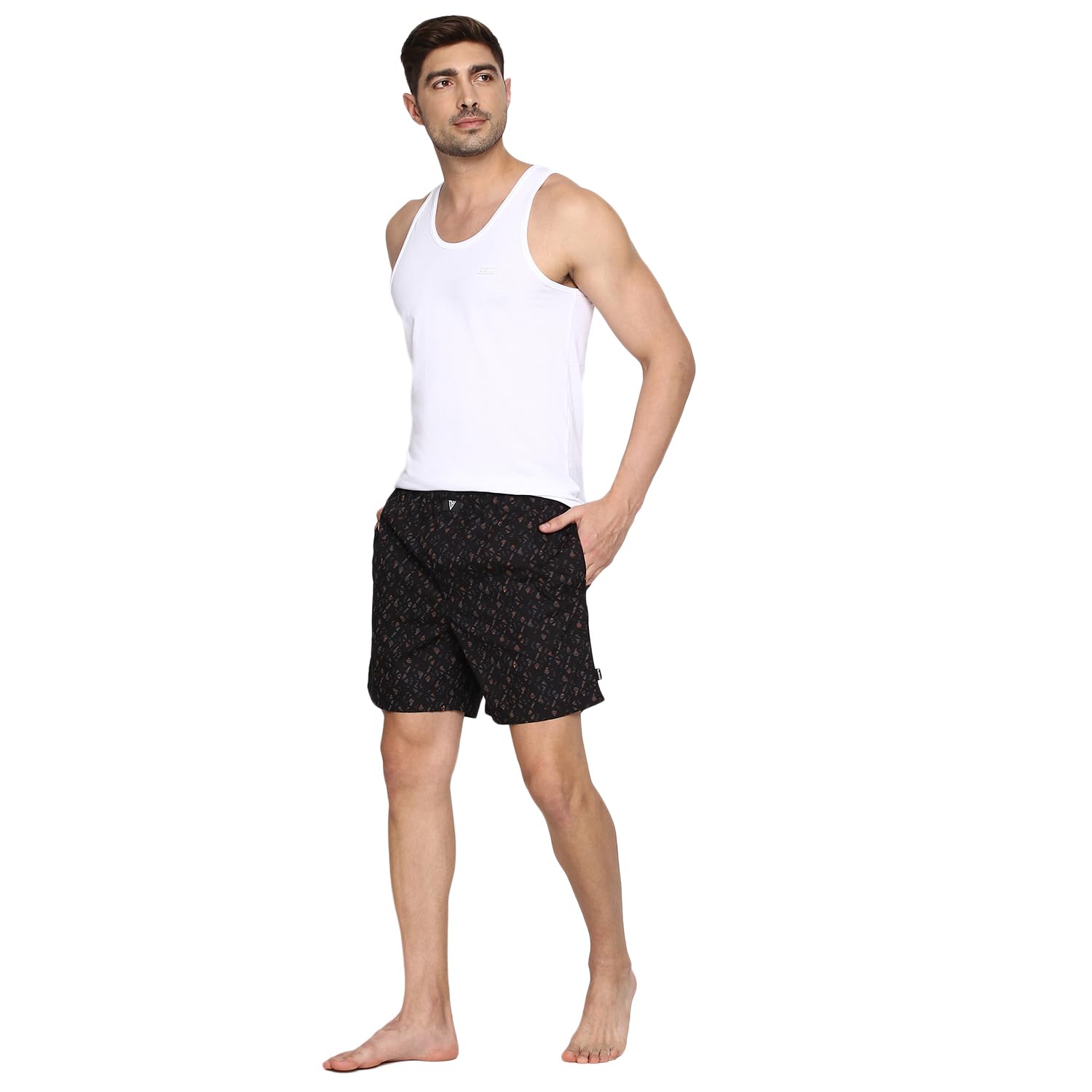 Van Heusen Men Cotton Blend Boxer Shorts - Black - Image 4
